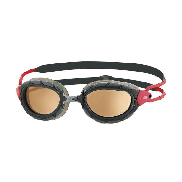 Zoggs Predator Polarized Ultra Schwimmbrille Schwarz/Rot 301766