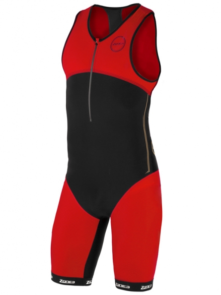 Zone3 Aeroforce Nano Trisuit Schwarz/Rot Herren Z16158VOORRAAD