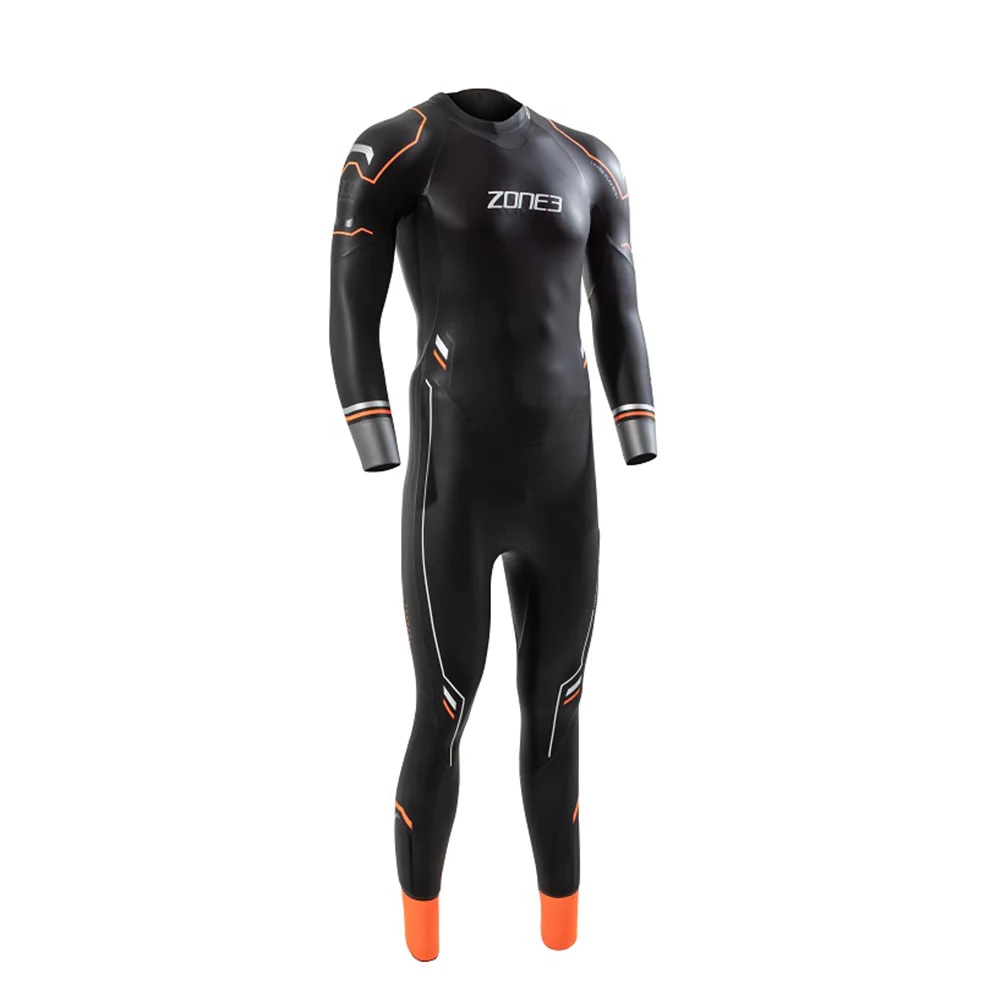 Zone3 Aspire thermal fullsleeve wetsuit schwarz/orange Herren  WS22MTHRM101