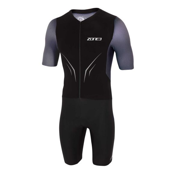Zone3 Aeroforce X Kurzarm Trisuit schwarz/grau Herren TS20MAFS101