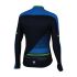 Sportful Gruppetto thermal Radtrikot lange Ärmel Schwarz/Blau/Grün Herren  1101696-043-VRR