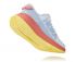 Hoka One One Carbon X Laufschuhe Weiß/Rosa/Gelb Damen  1102887-NCLN