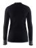 Craft Warm Intensity CN Langarm Unterwäsche Schwarz/Granite Damen  1905347-999985