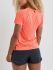 Craft Vent Mesh Kurzarm Laufshirts Orange Damen  1908704-825000