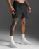 2XU Aero 5 Inch Shorts Schwarz/Silber Reflektierend Herren  MR6903B-BLK/SRF
