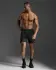 2XU Aero 7 Inch Shorts Schwarz/Silber Reflektierend Herren  MR6904B-BLK/SRF