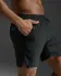 2XU Aero 7 Inch Shorts Schwarz/Silber Reflektierend Herren  MR6904B-BLK/SRF