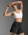  2XU Aero Mesh Medium Impact Bra Weiss/Silber Reflektierend Damen   WR7348A-WHT/SRF