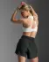  2XU Aero Mesh Medium Impact Bra Weiss/Silber Reflektierend Damen   WR7348A-WHT/SRF