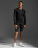 2XU Core Compression Langarmshirt Schwarz Herren  MA6398A-BLK/SIL