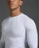 2XU Core Compression Laufshirt Langarm Weiss/Kein Logo Herren  MA6398A-WHT/NLO
