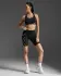 2XU Core Compression Short Schwarz/Silber Damen  WA4176B-BLK/SIL