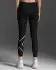 2XU Core Kompressions-Laufhose Schwarz/Silber Damen  WA4173B-BLK/SIL
