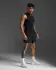 2XU Core Compression Langarmshirt mouwlos Schwarz/Silber Herren  MA6400A-BLK/SIL