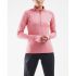 2XU Pursuit Thermal 1/4 Zip Laufshirt langer Ärmel Rosa Damen  WR6233a-PLTSRF