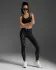 2XU Light Speed ​​​​Mid-Rise Kompressions-Laufhose Schwarz/Gold Reflektierend Damen  WA6523B-BLK/GRF