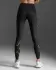 2XU Light Speed ​​​​Mid-Rise Kompressions-Laufhose Schwarz/Gold Reflektierend Damen  WA6523B-BLK/GRF