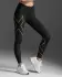 2XU Light Speed ​​​​Mid-Rise Kompressions-Laufhose Schwarz/Gold Reflektierend Damen  WA6523B-BLK/GRF
