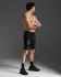      2XU Light Speed ​​​​React Kompressionsshorts Schwarz/Weiss Reflektierend Herren  MA7050B-BLK/WRF