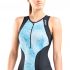 2XU Perform Ärmellos Trisuit Schwarz/Blau Damen  WT5533D-BLK/AQR-VRR