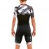 2XU Compression Kurzarm Trisuit Schwarz/Weiß Herren  MT5516D-BLK/CRO