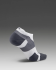 2XU Vectr Light Cushion No Show Socke Weiss/Grau   UA5042E-WHT-GRY