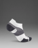 2XU Vectr Ultralight 1/4 Crew Socken Weiss/Grau  UA7028E-WHT/GRY