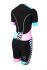 Zone3 Activate Plus Kurzarm Trisuit Zebra fly Damen  TS18WACPS101