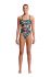 Funkita Crazy painter Cut Away Badeanzug Damen  FKS004L02183