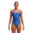 Funkita Blue Viper Diamant Rücken Badeanzug Damen  FKS033L72145
