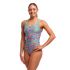 Funkita Planted Pink Diamant Rücken Badeanzug Damen  FKS033L72170