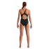 Funkita Still Schwarz Diamant Rücken Badeanzug Damen  FKS033L00470