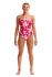 Funkita Pink Pane Single Strap Badeanzug Damen  FS15L70942