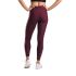 Fusion High Rise Tights Pocket Bordeaux Damen  1278-BOR