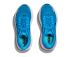 Hoka Bondi 9 Laufschuhe Skyward Blue/Neon Fushia Damen  1162012-SNNF