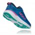 Hoka One One Bondi 7 Laufschuhe Blau/Rosa Damen  1110519-VBPP