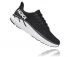 Hoka One One Clifton 7 wide Laufschuhe Schwarz herren  1110534-BWHT