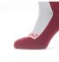 Sealskinz Cold weather knee Radsocken mit Hydrostop Grau/Rot  11100065-0060