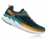 Hoka One One Clifton 5 Laufschuhe Schwarz/Blau Herren  1093755-BISB
