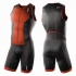 2XU Perform Full Front Zip Trisuit Schwarz/Rot Herren    MT3859d