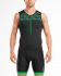 2XU Active Ärmellos Tri Top Schwarz/Grün Herren  MT4863a-BLK/RJG