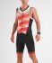 2XU Compression Ärmellos Trisuit Schwarz/Rot Herren  MT5517D-BLK/WFL