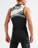 2XU Compression Ärmellos Tri Top Schwarz/Weiß Herren  MT5519a-BLK/BLW