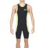 Arena ST Rear zip Ärmellos Trisuit Schwarz/Grün Herren  AR1A919-55