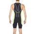 Arena ST Rear zip Ärmellos Trisuit Schwarz/Grün Herren  AR1A919-55