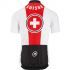 Assos Suisse Fed SS Kurzarm Radtrikot Weiß/Rot Herren  132028299