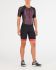 2XU Compression Kurzarm Trisuit Schwarz/Lila Damen  WT4843d-BLK/VCM