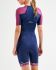 2XU Compression Kurzarm Trisuit Blau/Rosa Damen  WT5521d-NVY/VBL