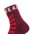 Sealskinz Warm weather Radsocken mit Hydrostop Rot/Grau  11100056-0096